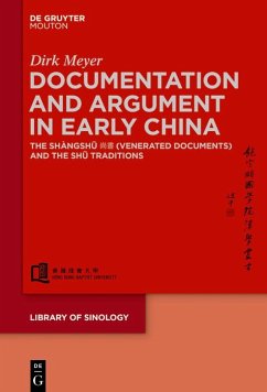 Documentation and Argument in Early China (eBook, PDF) - Meyer, Dirk