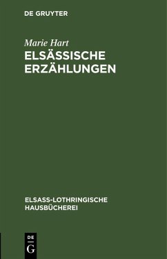Cover Elsässische Erzählungen