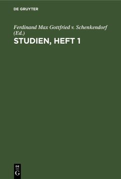 Cover Studien, Heft 1