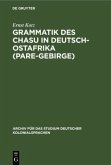 Grammatik des Chasu in Deutsch-Ostafrika (Pare-Gebirge)