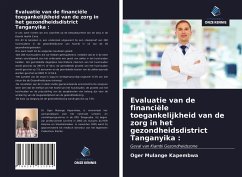 Evaluatie van de financiële toegankelijkheid van de zorg in het gezondheidsdistrict Tanganyika : - Mulange Kapembwa, Oger