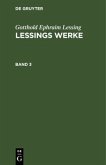 Gotthold Ephraim Lessing: Lessings Werke. Band 3