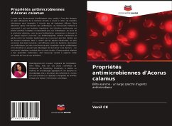 Propriétés antimicrobiennes d'Acorus calamus - CK, Venil