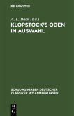 Klopstock¿s Oden in Auswahl