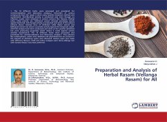 Preparation and Analysis of Herbal Rasam (Vellanga Rasam) for All - D, Saravanan;J, Manjunathan