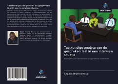 Taalkundige analyse van de gesproken taal in een interview situatie - Mauai, Ângelo Américo