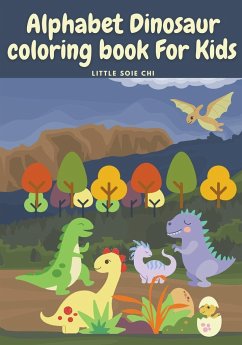 Alphabet Dinosaur Coloring Book for Kids - Chi, Little