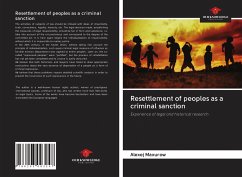 Cover Resettlement of peoples as a criminal sanction