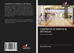 CONTRATTO DI VENDITA AL DETTAGLIO - Maxurow, Alexej