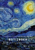 Notizbuch klein A5 Blanko - Notizheft 44 Seiten 90g/m² - Softcover Vincent van Gogh &quote;Sternennacht&quote; - FSC Papier