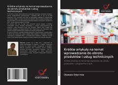 Cover Krótkie artyku¿y na temat wprowadzania do obrotu produktów i us¿ug technicznych