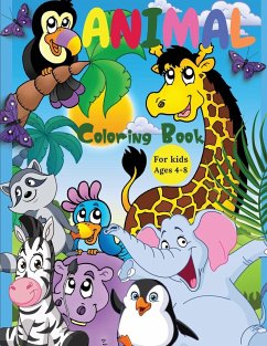 Animal Coloring Book For Kids Ages 4-8 - Dorny, Lora