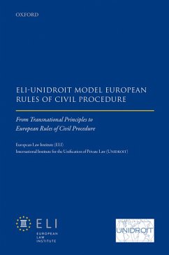 Cover ELI - Unidroit Model European Rules of Civil Procedure (eBook, ePUB)
