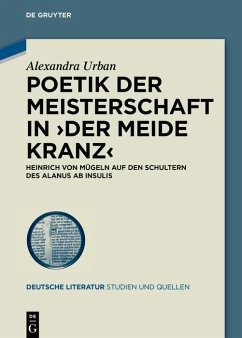 Cover Poetik der Meisterschaft in >Der meide kranz< (eBook, ePUB)