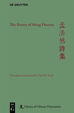 The Poetry of Meng Haoran (eBook, ePUB) - Kroll, Paul W.