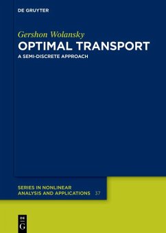 Optimal Transport (eBook, ePUB) - Wolansky, Gershon