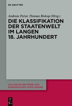 Die Klassifikation der Staatenwelt im langen achtzehnten Jahrhundert (eBook, ePUB)