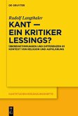 Kant - ein Kritiker Lessings? (eBook, ePUB)