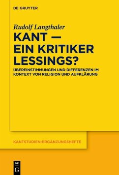 Cover Kant - ein Kritiker Lessings? (eBook, ePUB)