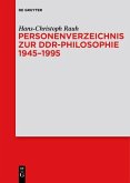 Personenverzeichnis zur DDR-Philosophie 1945-1995 (eBook, ePUB)