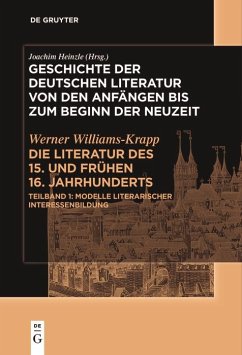 Cover Die Literatur des 15. und frühen 16. Jahrhunderts (eBook, ePUB)