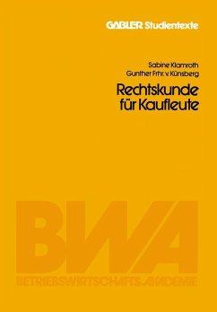 Cover Rechtskunde für Kaufleute (eBook, PDF)
