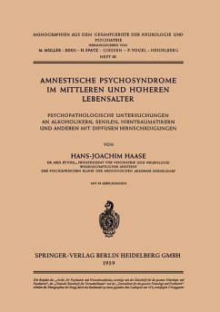 Amnestische Psychosyndrome im Mittleren und Höheren Lebensalter (eBook, PDF) Cover Amnestische Psychosyndrome im Mittleren und Höheren Lebensalter (eBook, PDF)