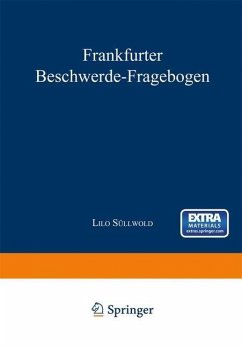 Cover Frankfurter Beschwerde-Fragebogen (eBook, PDF)