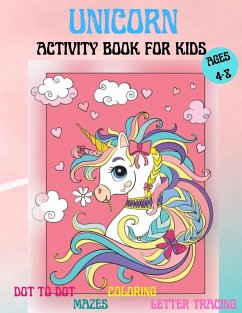 Amazing Unicorns Activity Book for kids - Lep