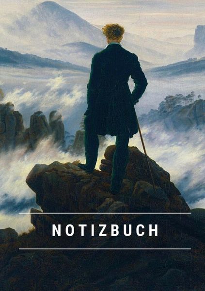Notizbuch klein A5 Blanko - Notizheft 44 Seiten 90g/m² - Softcover Caspar David Friedrich  Notizbuch klein A5 Blanko - Notizheft 44 Seiten 90g/m² - Softcover Caspar David Friedrich
