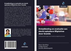 Ontwikkeling en evaluatie van slecht oplosbare Rilpivirine door Snedds - Sandhya, Pamu; Kumar, V. Vijay; Bhikshapathi, D. V. R. N.