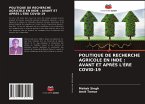 POLITIQUE DE RECHERCHE AGRICOLE EN INDE : AVANT ET APRÈS L'ÈRE COVID-19