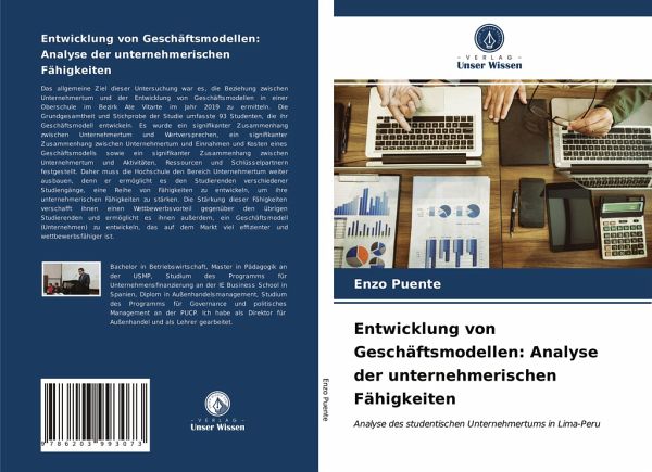 Entwicklung von Geschäftsmodellen: Analyse der unternehmerischen Fähigkeiten Entwicklung von Geschäftsmodellen: Analyse der unternehmerischen Fähigkeiten