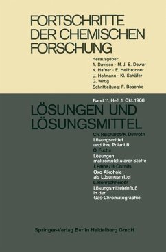 Fortschritte der chemischen Forschung (eBook, PDF) - Fischer, F. G.; Kohlschütter, H. W.; Schäfer, K L