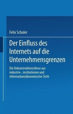 Der Einfluss des Internets auf die Unternehmensgrenzen (eBook, PDF) - Schuler, Felix