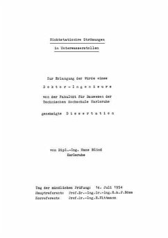 Nichtstationäre Strömungen in Unterwasserstollen (eBook, PDF) - Blind, Hans