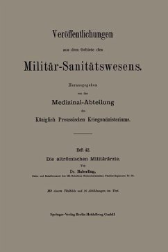 Die altrömischen Militärärzte (eBook, PDF) - Haberling, Willy G.