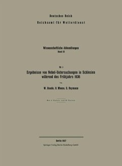 Cover Ergebnisse von Nebel-Untersuchungen in Schlesien während des Frühjahrs 1936 (eBook, PDF)