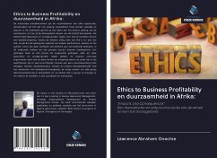 Ethics to Business Profitability en duurzaamheid in Afrika: - Onochie, Lawrence Abraham