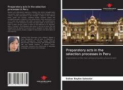 Preparatory acts in the selection processes in Peru - Baylon Salvador, Esther