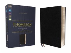 Niv, Thompson Chain-Reference Bible, Handy Size, European Bonded Leather, Black, Red Letter, Comfort Print - Zondervan