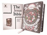 The Jesus Bible Artist Edition, Niv, (with Thumb Tabs to Help Locate the Books of the Bible), Leathersoft, Gray Floral, Thumb Indexed, Comfort Print