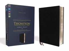 Niv, Thompson Chain-Reference Bible, Large Print, European Bonded Leather, Black, Red Letter, Comfort Print - Zondervan