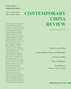 Contemporary China Review (2021 Summer Issue¿ - Liu, H.; Rong, W.; Luo, W.