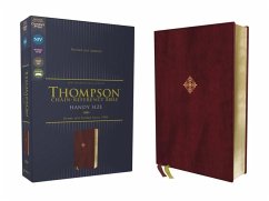 Niv, Thompson Chain-Reference Bible, Handy Size, Leathersoft, Burgundy, Red Letter, Comfort Print - Zondervan