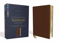 Cover Niv, Thompson Chain-Reference Bible, Large Print, Genuine Leather, Cowhide, Brown, Red Letter, Art Gilded Edges, Comfort Print