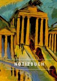 Notizbuch klein A5 Blanko - Notizheft 44 Seiten 90g/m² - Softcover Ernst Ludwig Kirchner &quote;Brandenburger Tor&quote; Berlin - FSC Papier