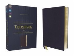 Niv, Thompson Chain-Reference Bible, Leathersoft, Navy, Red Letter, Comfort Print - Zondervan