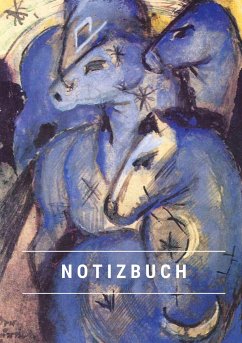 Notizbuch klein A5 Blanko - Notizheft 44 Seiten 90g/m² - Softcover Franz Marc 