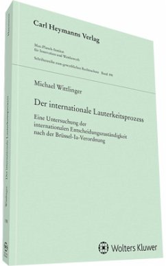 Der internationale Lauterkeitsprozess - Wittlinger, Michael